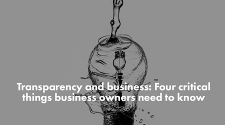 Transparency and Business Blog Banner