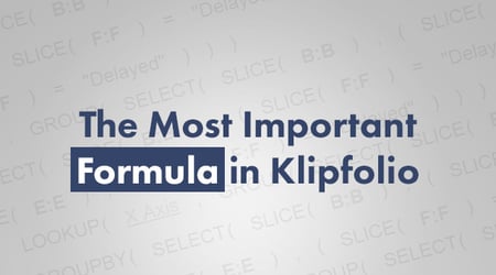 Most Important Formula in Klipfolio