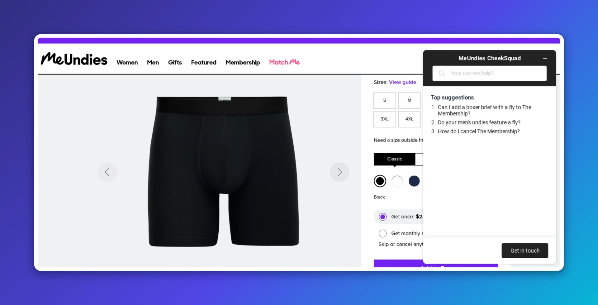 meundies ecommerce