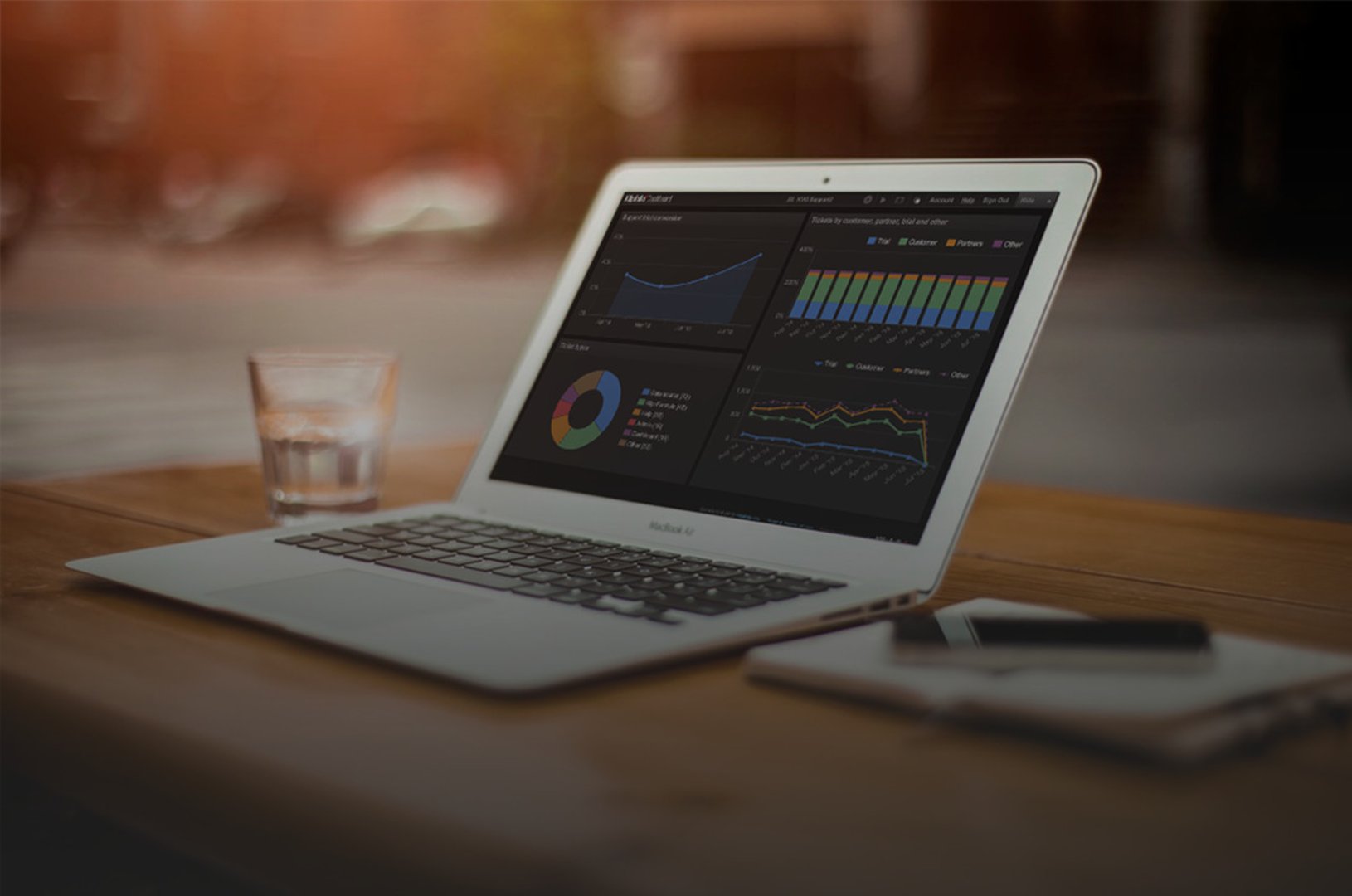 Support dashboard example