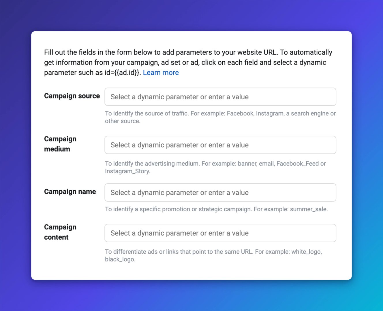 How to Track Facebook Ads in Google Analytics | URL parameters