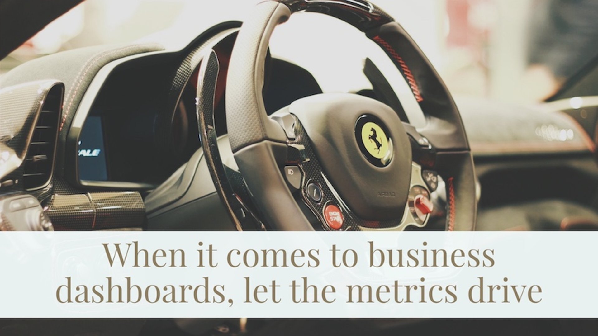 Business Dashboard Metrics