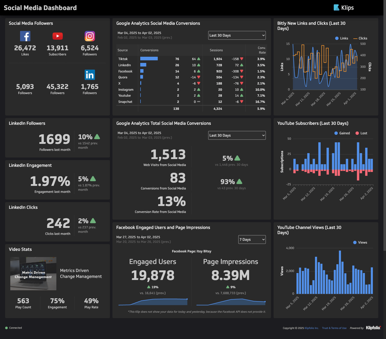 Social Media Live Dash 1500 B