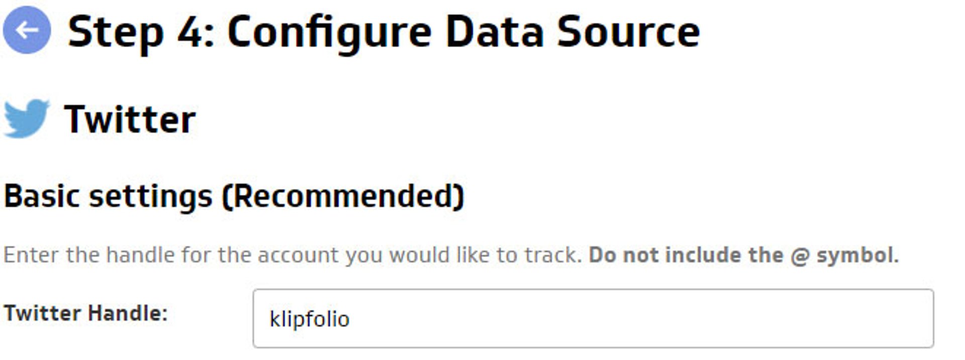 Configure Data Source