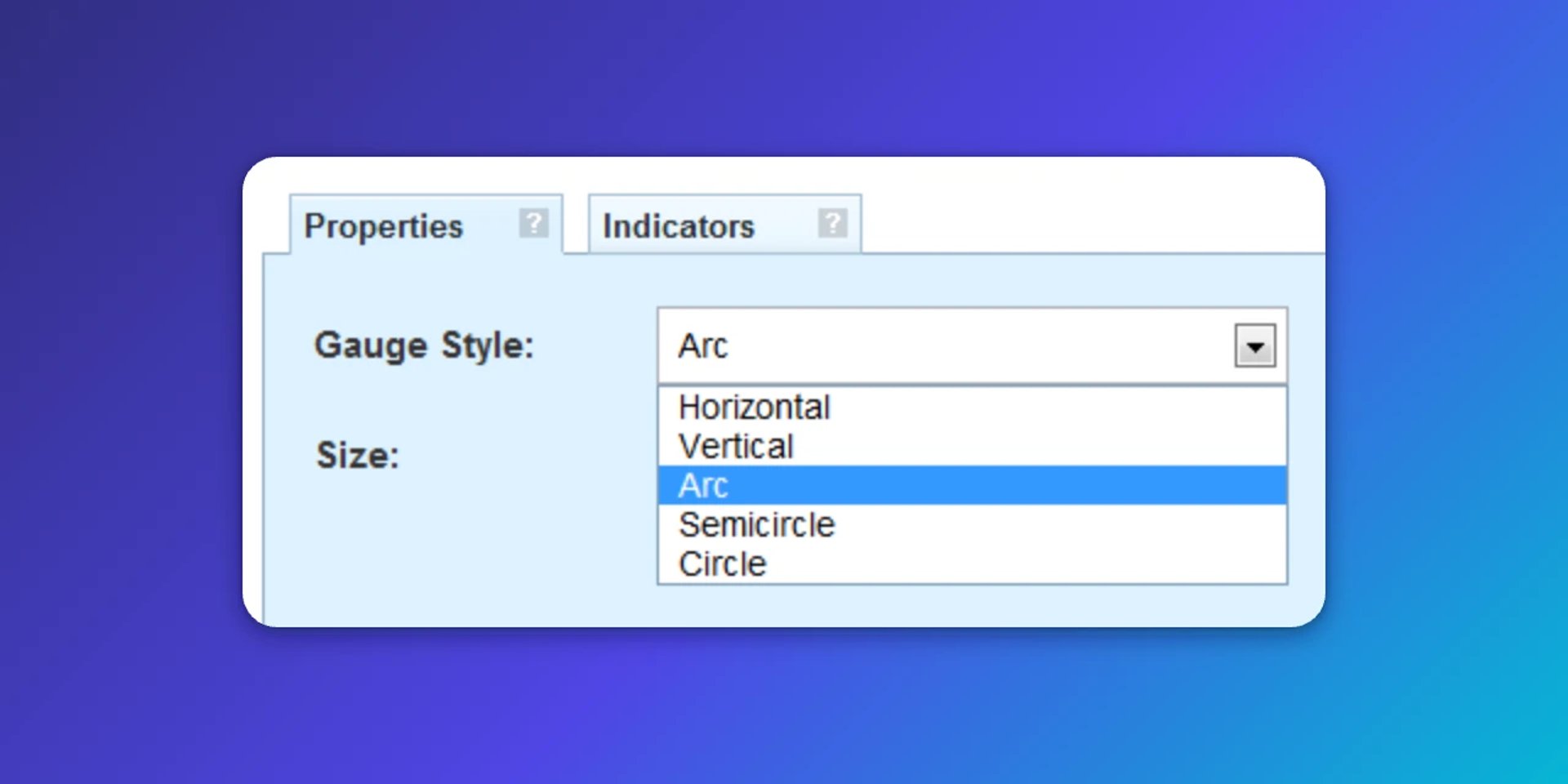 klipfolio - metric style