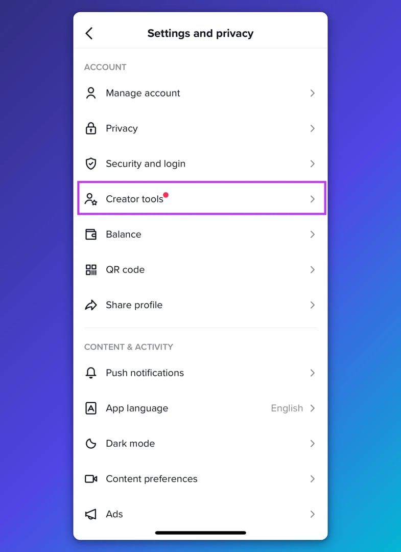 TikTok Creator Dashboard