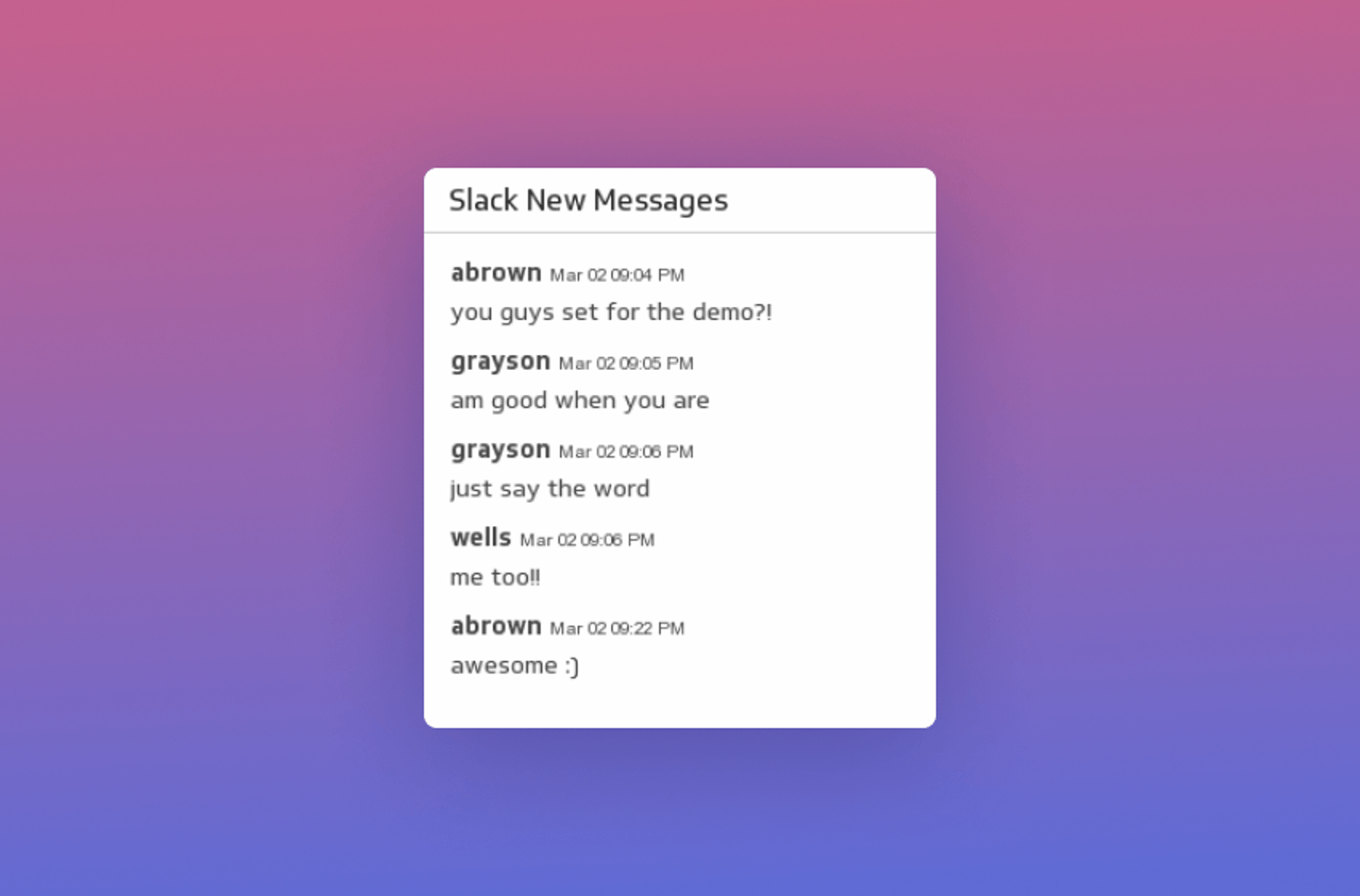 Slack New Messages