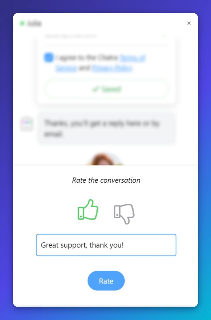 live chat review