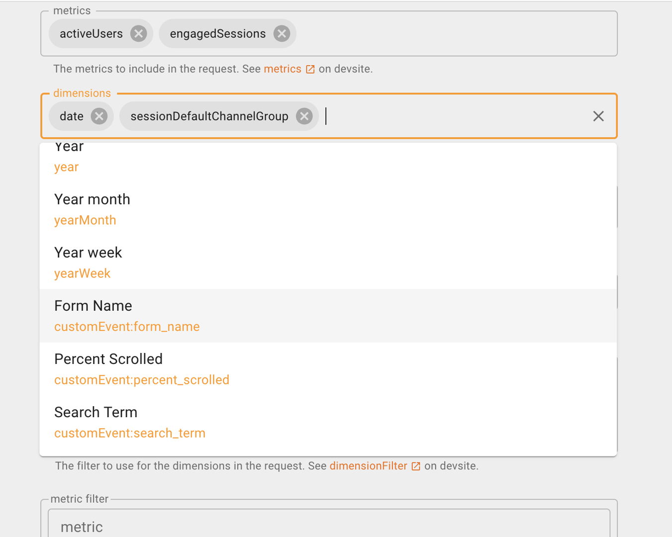 Google Analytics 4 Klips Dimensions