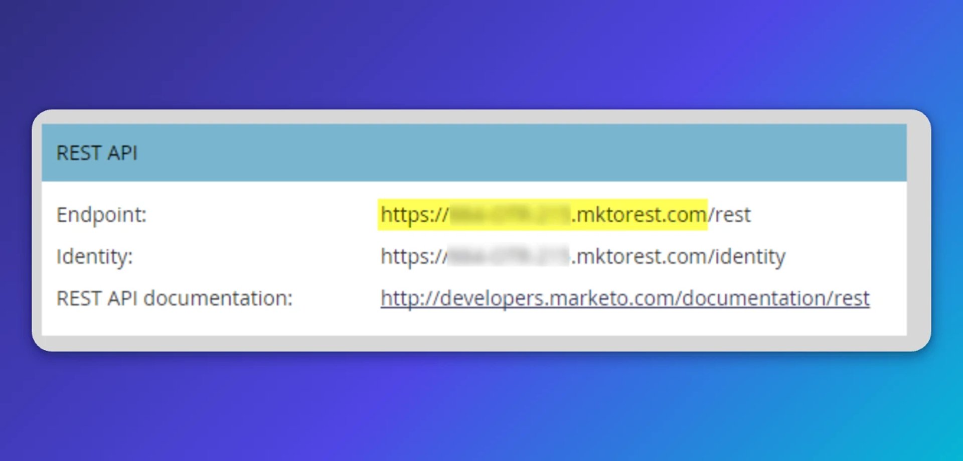 Marketo rest api