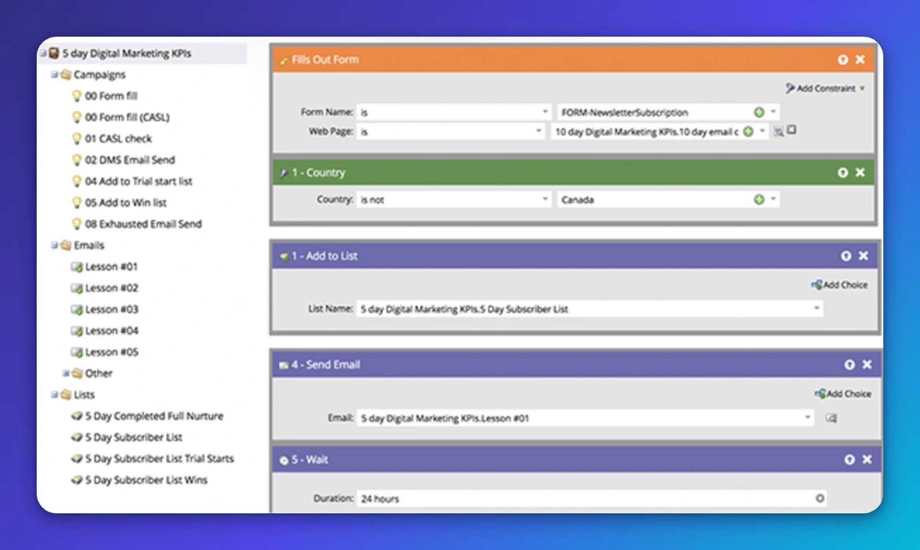 Marketo logic static lists for reporting key metrics