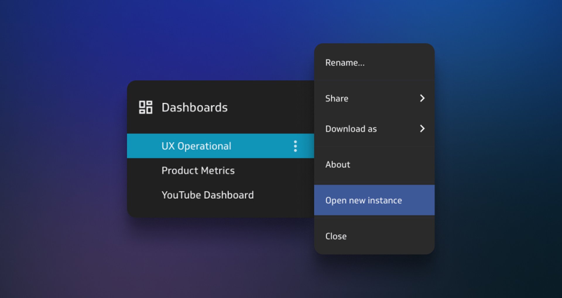 Better dashboard control