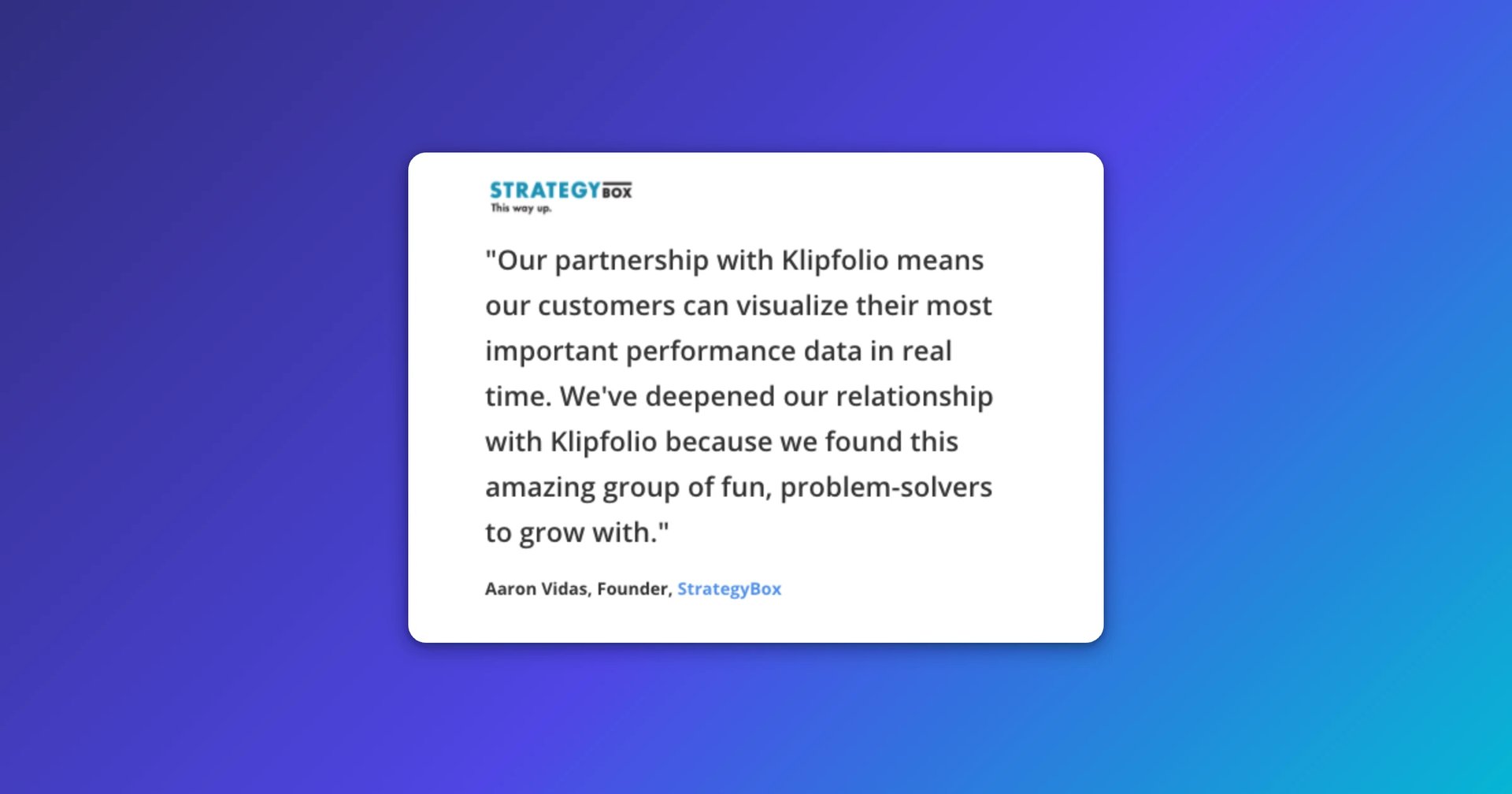 Strategy Quote
