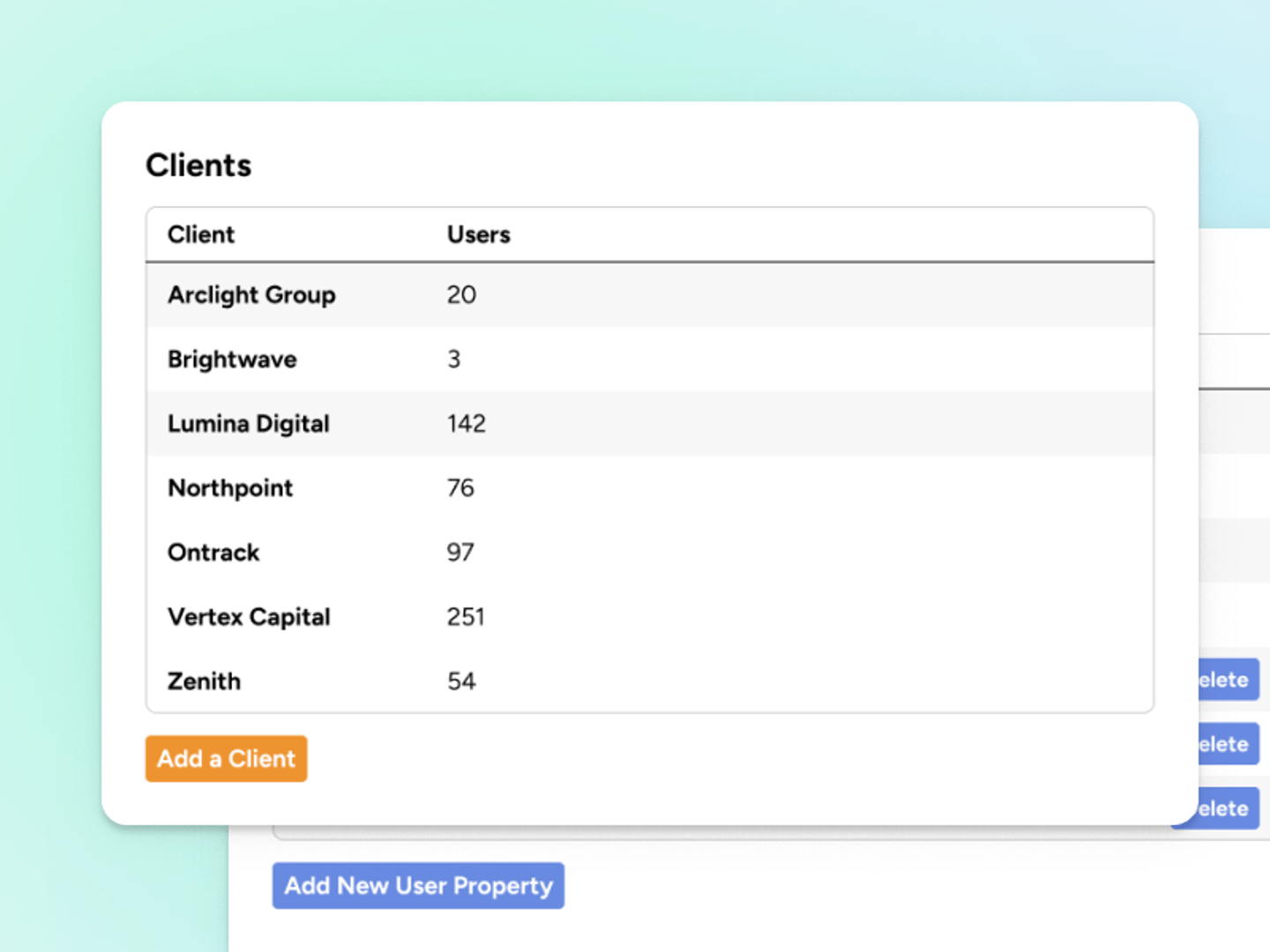 Client Management