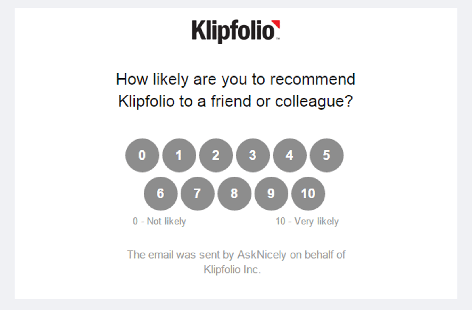 AskNicely Metrics | AskNicely NPS Email
