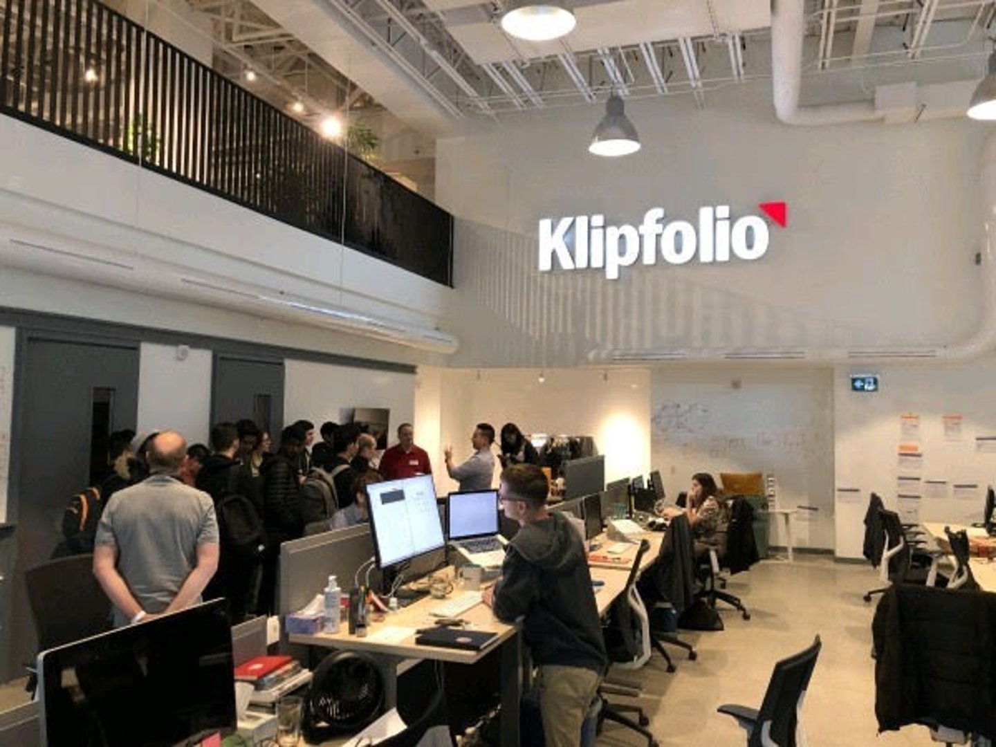 Students at Klipfolio Office