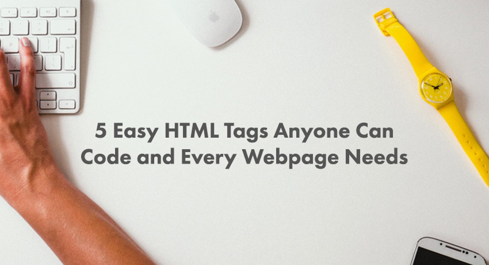 5 Easy HTML Tags Every Webpage Needs