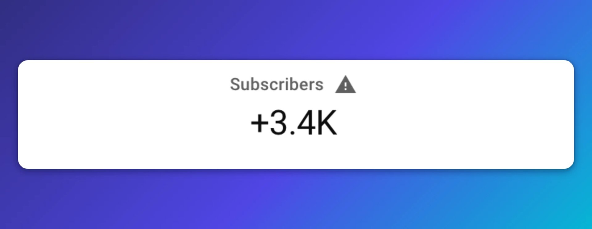 YouTube analytics subscribers metric