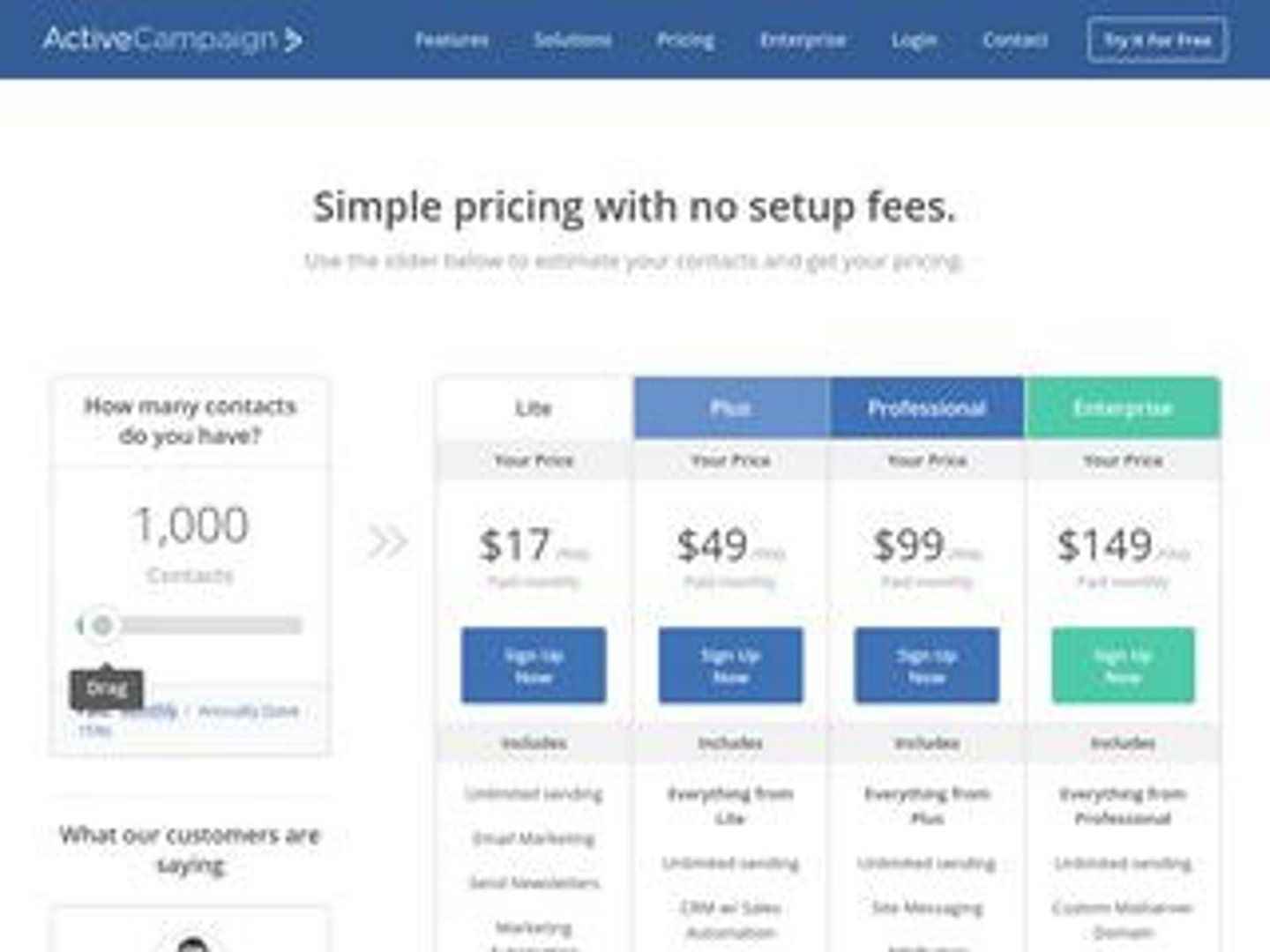 Activecampaign Pricing