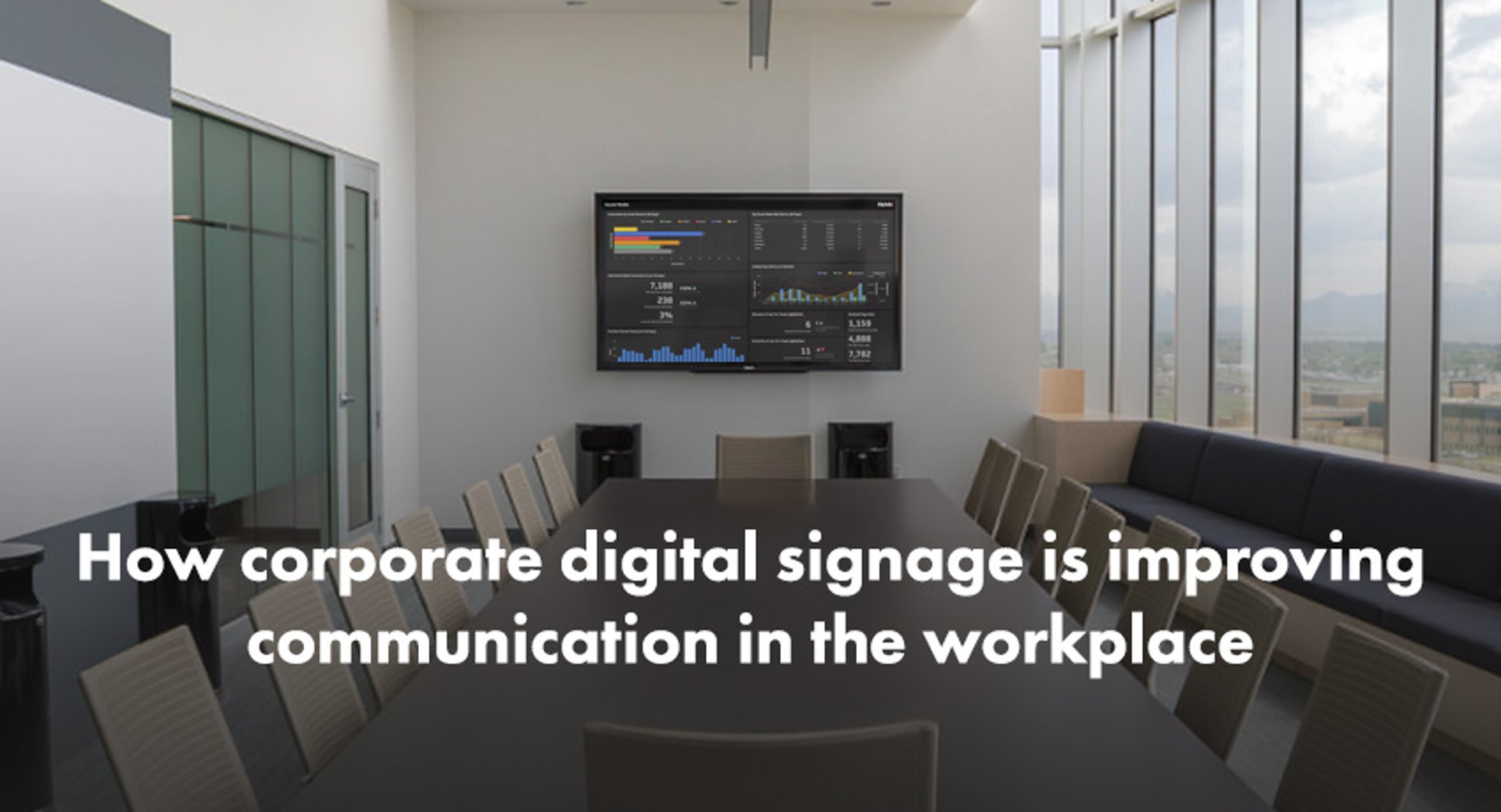 Digital Signage Improving Workplace