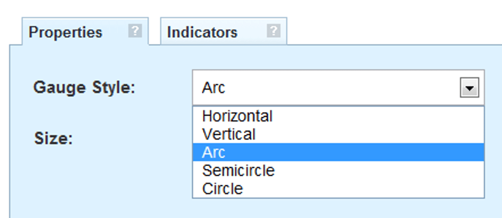 klipfolio - metric style