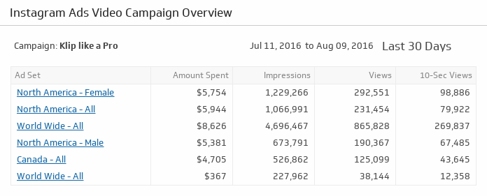 Instagram Ads Video Campaign Overview