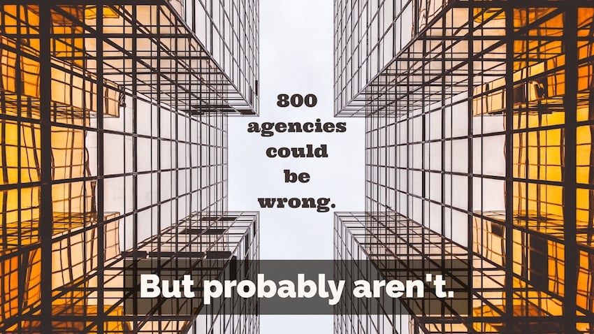5 common dashboards among over 800 digital agencies
